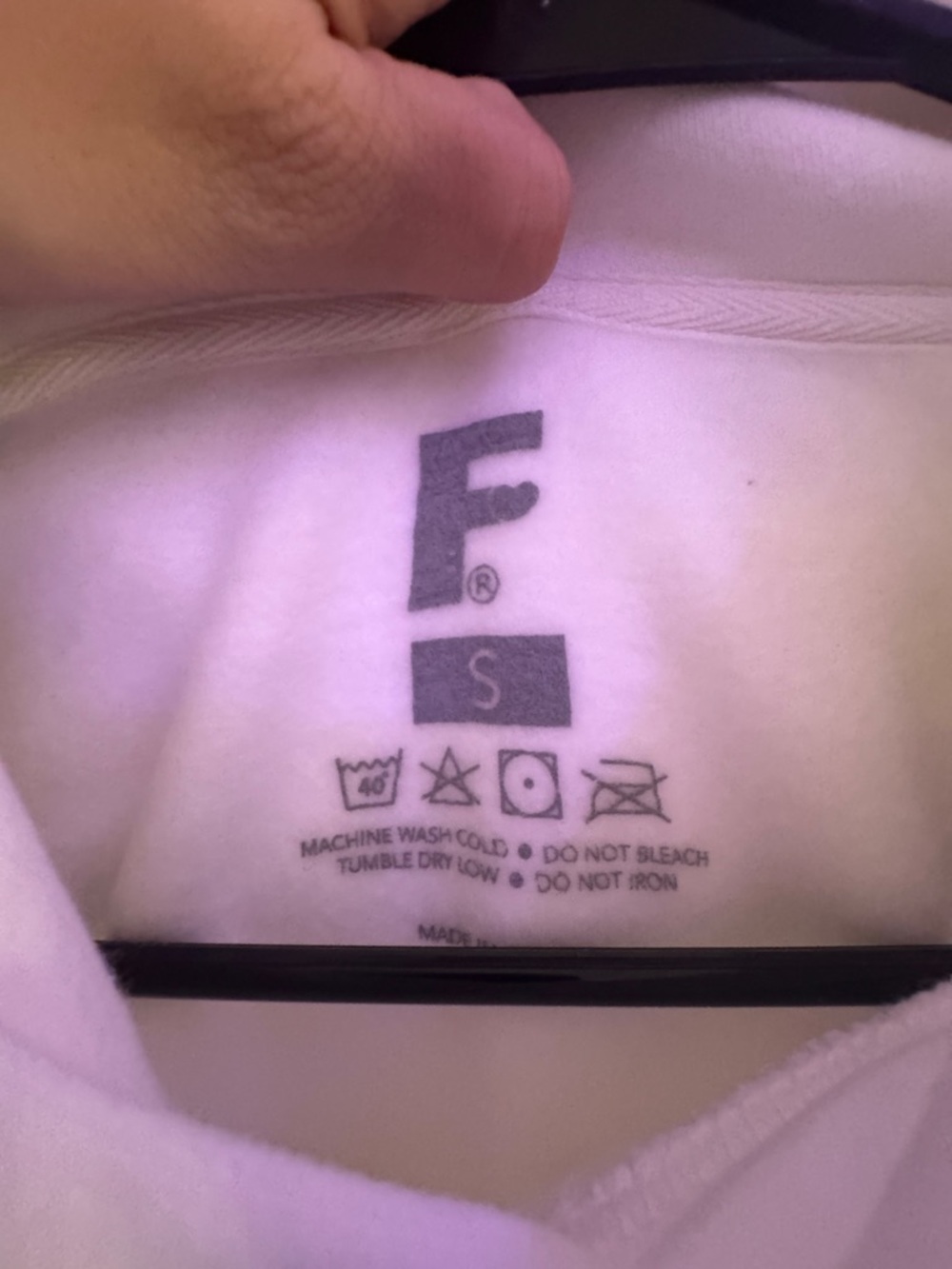 Fresh Love White Graphic Hoodie - Casual Pullover Sweatshirt View 3